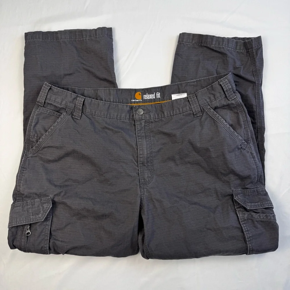 Carhartt‎ Force Mens Relaxed Fit Tapper Cargo Work Pants 42X32 utility chore